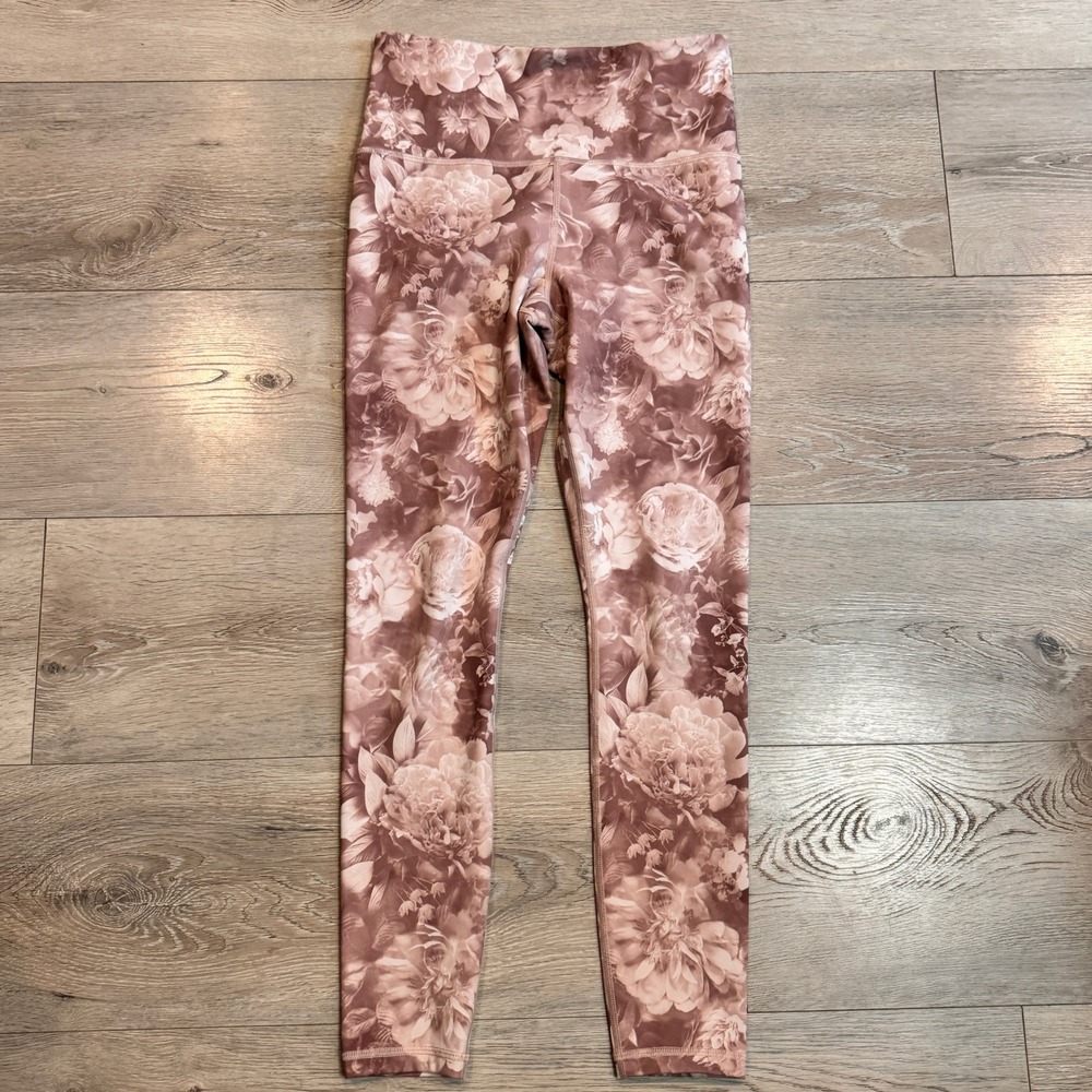 Athleta‎ Elation Printed Tights Women's Size Small S Floral High Rise Leggings